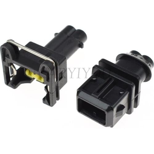 1 Set 2 Pin Way Male Female Automotive Car Engine Fuel Injector Connector Oil Sensor Plug Automotive Socket With Terminals