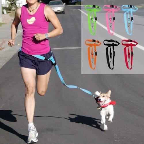 1pc Great Easy Adjustable Handsfree Dog Pet Walking Running Jogging Lead Leash Waist Belt Chest Strap Gift Pets Supplies
