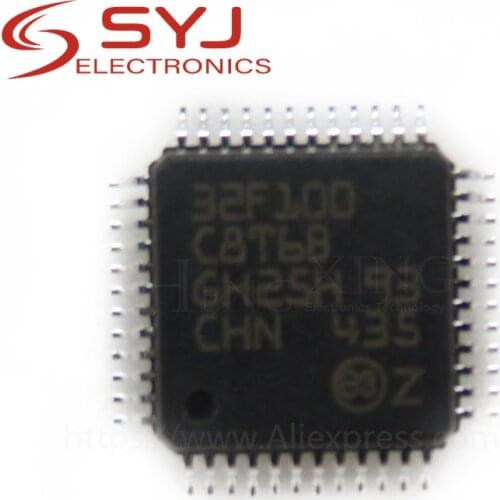 1pcs/lot STM32F103C8T6 STM32F100C8T6B STM32F100C8 64KB QFP-48 In Stock