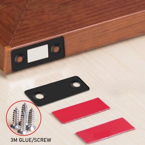 2 Pcs/Set Magnetic Cabinet Catches Magnet Door Stops Hidden Door Closer With Screw For Closet Cupboard Furniture Hardware