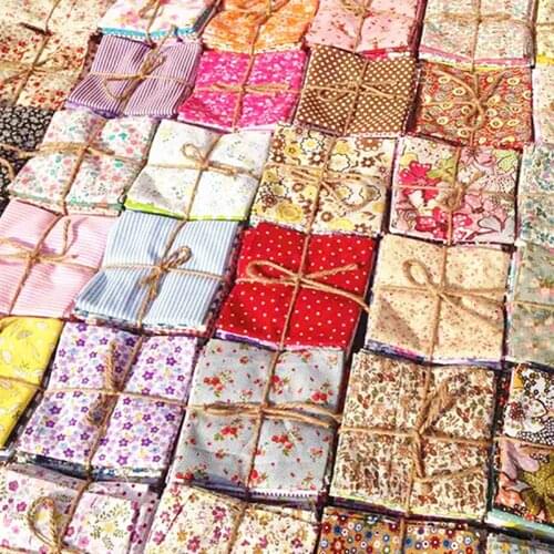 30Pcs 10x10cm Cotton Fabric Patchwork DIY Crafts Quilting Fabrics Floral Pattern Cotton Fabric for Clothes Sewing Supplies