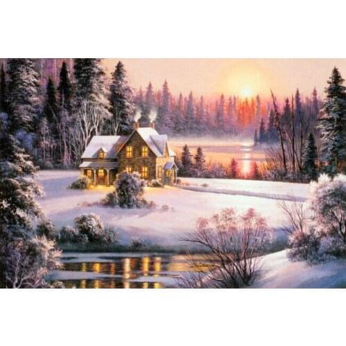 After the sunset scenery Diy 5D diamond painting cross stitch animal Diamond Embroidery Mosaic House Decor Decoration Painting