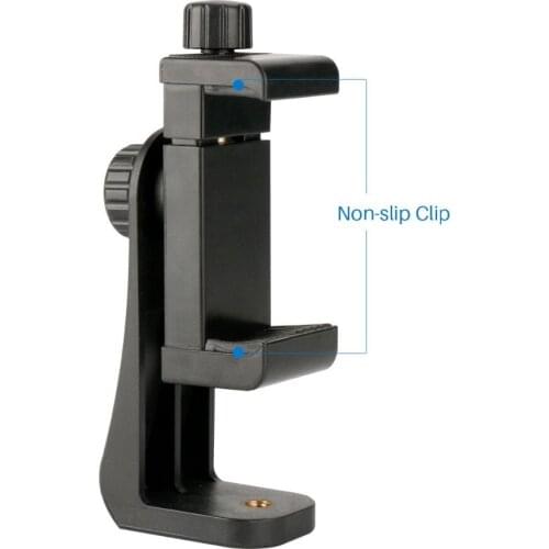 Tripod Mount Adapter/Vertical Bracket Smartphone Holder/Cell Phone Clip Clipper Sidekick 360 Degree Smartphone Video Tripod Clam