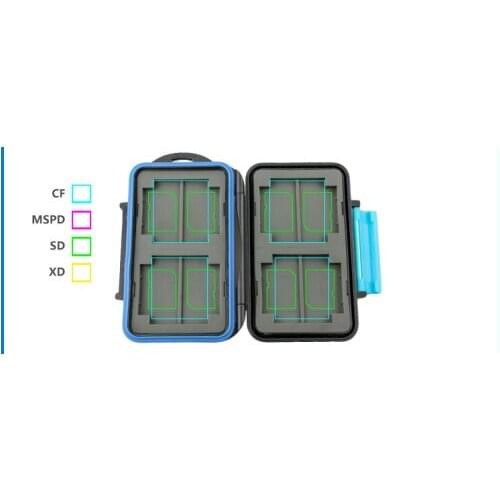 Anti-shock Waterproof Professional Memory Card Case 4 CF 8 SD Card Holder Hard Storage Box for DSLR Camera