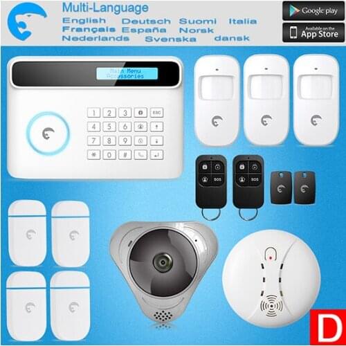 Free shipping S4 Etiger Alarm Wireless GSM Alarm System Smart Home Security Alarm System with Pet Friendly PIR And Solar Siren