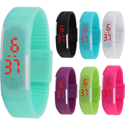 Thin LED Bracelet Kids Watches Fashionable Touch Childrens Generation Electronic Student Gift Wris Children Watch