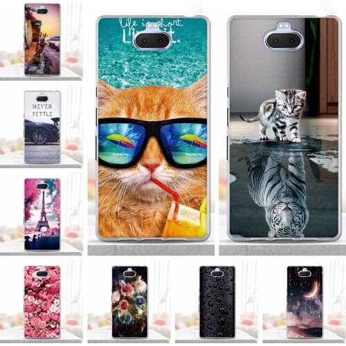 For Coque Sony Xperia 10 Plus Case Cover for Sony Xperia 10 Plus Case Soft Silicone TPU Back Cover for Fundas Sony 10 Plus Case