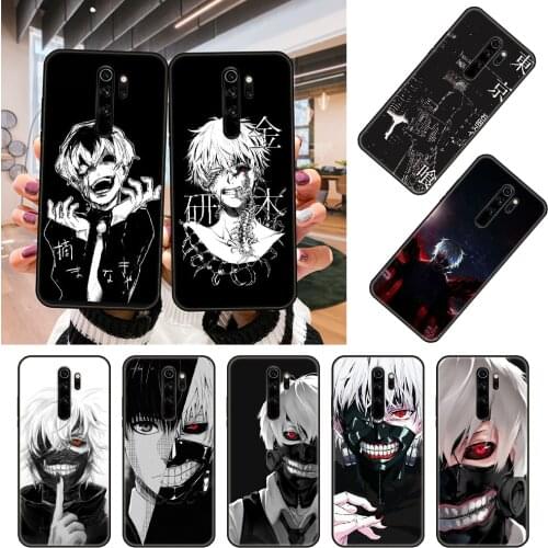Phone Case For Xiaomi Redmi Note 8 8T 7 7A 9 9A 9S 8A 4 5 6 Pro Black Cover Etui Trend Coque Luxury Back Art Prime Tokyo Ghoul