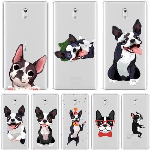 TPU PUG Dog French Bulldog Cute Puppy Kawaii Back Cover For Nokia X6 7 Plus Soft Silicone Phone Case For Nokia 8 6 5 3 2 1