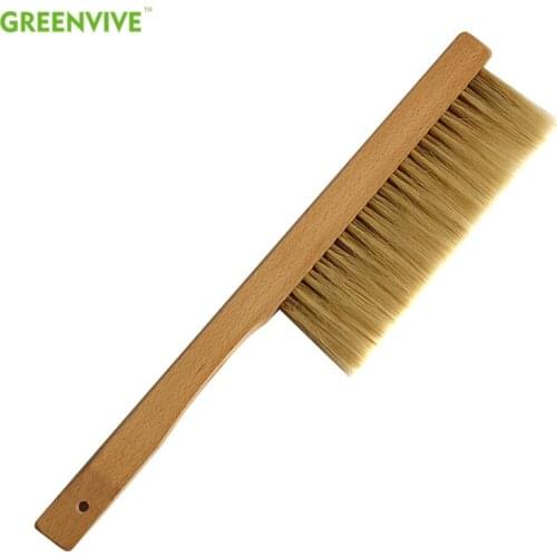 Wood Wasp Sweep Brush Beekeeping Tools Two Rows of Horse Tail Hair New Bee Brush Garden Tools Beekeeping Equipment