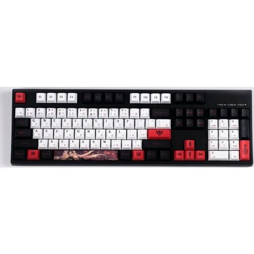 Japanese Anime Fate Design Keycaps For Cherry Mx Gateron Kailh Box Switch Mechanical Keyboard Cherry Profile PBT Key Caps