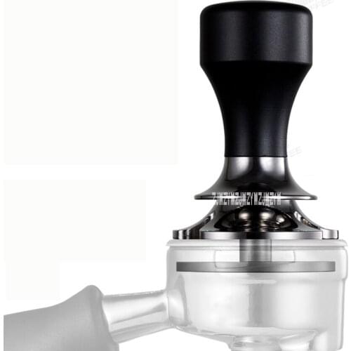 Quality Coffee Powder Hammer Depth Adjustable Design Coffee Tamper Anti Pressure Bias Design Coffee Accessories 58.5mm Flat Base