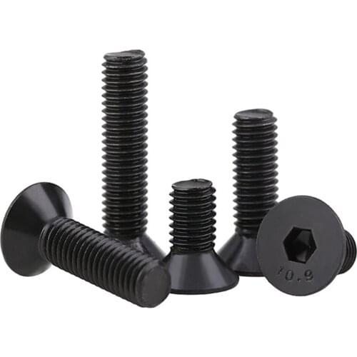 Grade10.9 DIN7991 ISO10642 JISB1194 M2 M2.5 M3 M4 M5 Carbon Steel Hexagonal Countersunk Screw Flat Head Screw Bolt