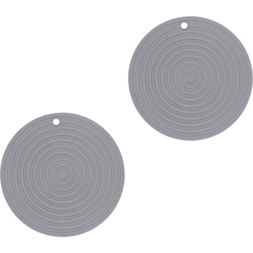 Pet Food Mat for Dog and Cat Placemat 2 Pcs, Mat for Prevent Food and Water Overflow, Suitable for Medium Pet