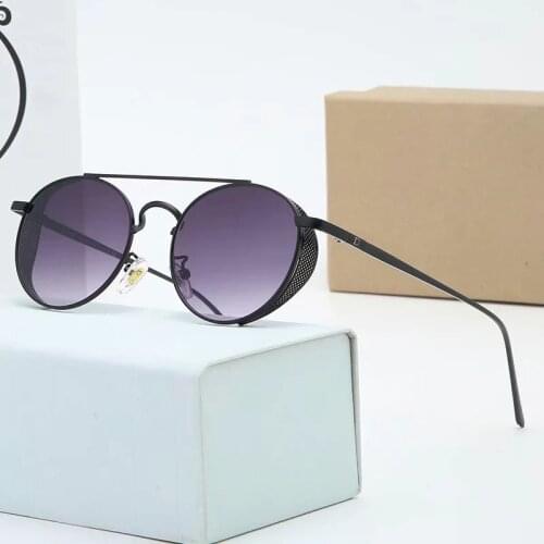 Men Sunglasses Women Fashion Brand Designer Gradient Color Punk Steam Luxury Sun Glass Lady Driving Vintage Glasses Gafas de sol