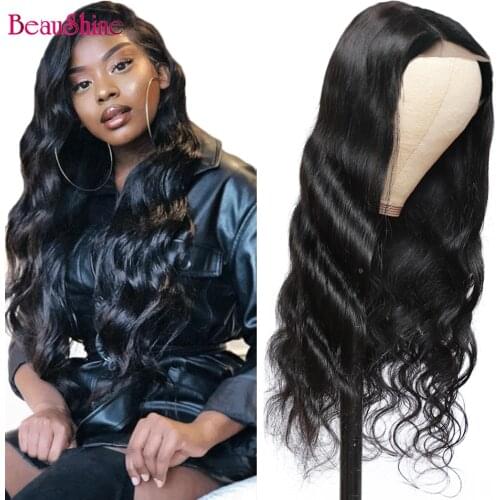 4X4 Lace Closure Body Wave Wig Peruvian Human Hair Wigs For Women Body Wave Closure Wig Preplucked