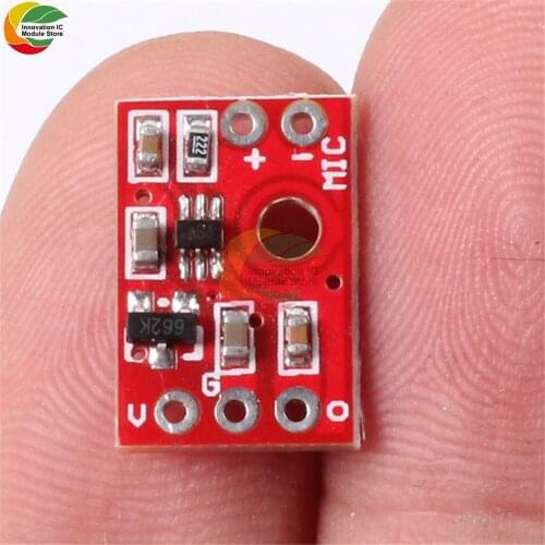 Ziqqucu MAX9812L Electret Microphone Amplifier Amp Microplate Board Module 3.3V-6V For Arduino Micro phone