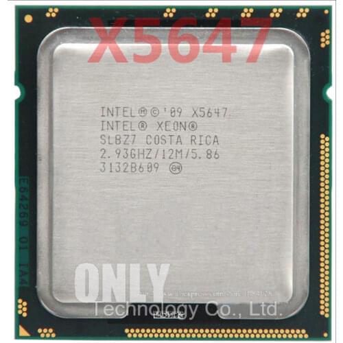 Free Shipping Intel Xeon X5647 CPU processor /2.93GHz /LGA1366/12MB/ L3 130W Cache/Quad Core/ server CPU