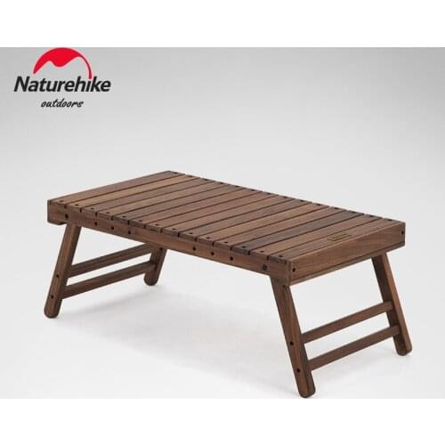 Naturehike Camping Folding Wooden Table Family Barbecue Picnic Portable Small Table Outdoor Garden Leisure