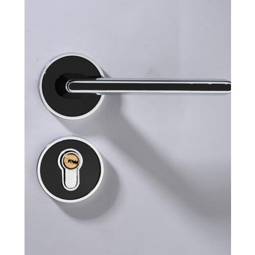 Modern Home Mute Anti-theft Door Locks Zinc Alloy Interior Door Handle Lock Hotel Bathroom Mechanical Lock Hardware Products