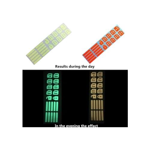 For Audi A3 A4 A6 Q3 Q5 Q7 Car window light-emitting stickers key stickers glass elevator luminous fluorescent switch stickers