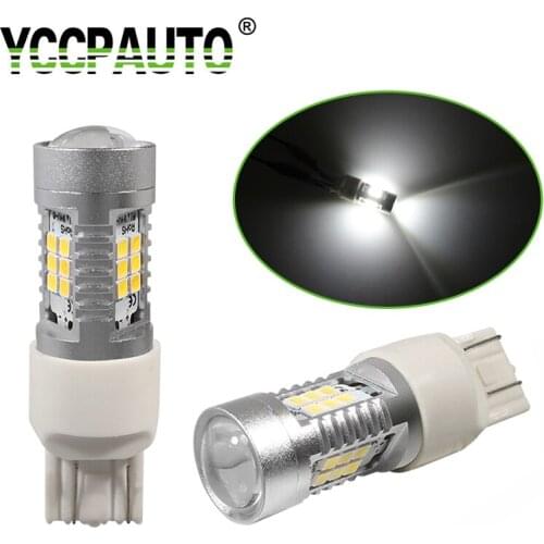 YCCPAUTO T20 LED Bulbs 7443 w21/5w 7440 w21w LED Car Lights 2835 21-SMD Auto Parking Brake Reversing Lamp 12-28V 2Pcs/lot