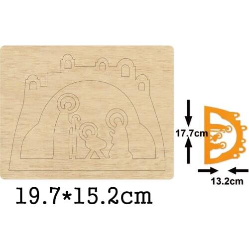 Religion Believers Prayer Wooden Mold Wood Dies For DIY Leather Cloth Paper Craft Fit Common Die Cutting Machines on the Market