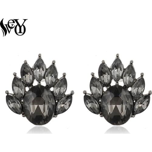 VEYO Trendy Crystal Stud Earrings Cute Earrings Fashion Jewelry Gift Wholesale