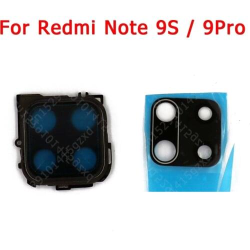 Original for Xiaomi Redmi note 9 pro note 9s note9 Protective Camera Lens Frame Glass of Rear Camera with Holder and Sticker