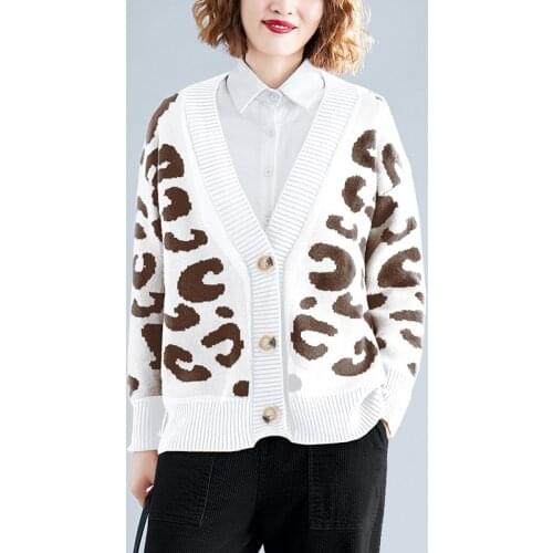 2020 Autumn Casual Cardigan Woman Sweaters Winter Femme Long Sleeve Single Breasted Knitted Sweater Warm Coat Womens Clothing