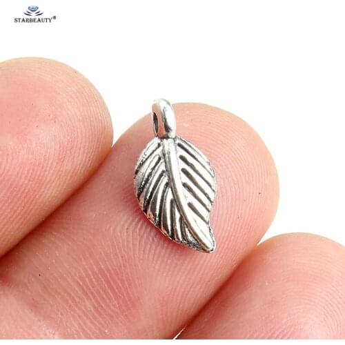 Starbeauty 10pcs Cute Wide Leaf DIY Fashion Jewelry Accessories Making Component Charm Body Jewelry Findings Ear Piercing Parts