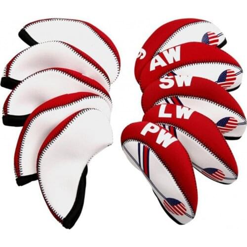 10Pcs Golf Club Head Portable Wear-resistant Golf Ball Rod Head Protective Case Sport Accessory Golf Rod Head Protector