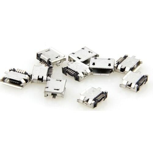 10pcs Micro USB MK5P 5pin Female Connector G19 Micro USB Charging Socket Straight