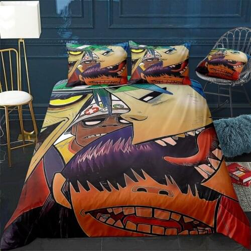 Gorillaz Duvet Cover Comfortable Quilt Home Decora Design Universal Bedding Set Bedclothes+Pillowcase 3pcs