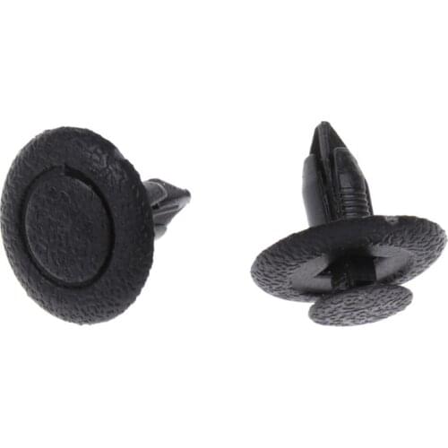 50 Pcs Black Car Door Fastener Panel Clips 6mm Hole For Mazda