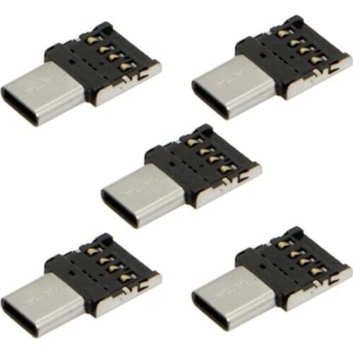 50pcs/lot) Ultra Mini Type-C USB type c USB-C to USB 2.0 OTG Adapter Connector for Tablet & USB Cable & Flash U Disk