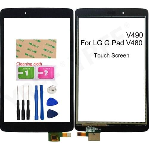 8.0'' Touchscreen For LG G Pad V480 V490 Touch Screen Digitizer Sensor Glass Panel Replacement Parts