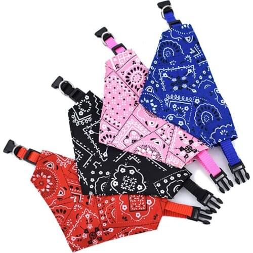 Pet Dog Bandanas Collar Cat Scarf Bandana Collar Bibs Cat Neck Decor Adjustable Triangular Bandage Birthday Party Washable