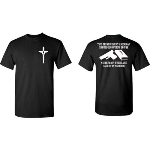 Brand T-Shirt Men 2019 Fashion Gun Bible 2nd Amendment Sig Springfield 4x4 offroad t-shirt Graphics Guns Weapon T Shirt