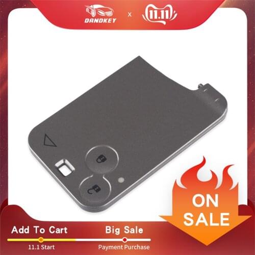 KEYYOU 10X Smart Key Remote Card Key Case For Renault Laguna Espace Car Key Case Shell Replacement Fob 2 Buttons Without Blade