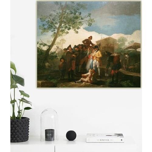 Citon Francisco Goya《The Blind Guitar Player》Canvas Oil Painting Artwork Poster Picture Wall Background Decor Home Decoration