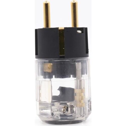 Hifi Audio P029 European stardard Power Plug Connector Gold Plated Male Power Plug