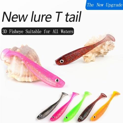 10 PCS/Pack 3D Eye Artificial Bait Fishing Silicone Artificial Bait Fake Bait Fishing Tool Fishing Accessories (With sequins)
