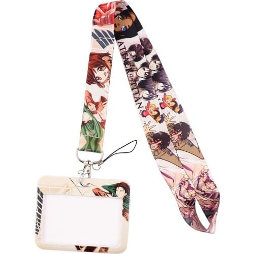 JF670 Cartoon Anime Neck Strap Lanyard for Key ID Card Mobile Phone Straps USB Badge Holder Hang Rope Lariat Lanyards