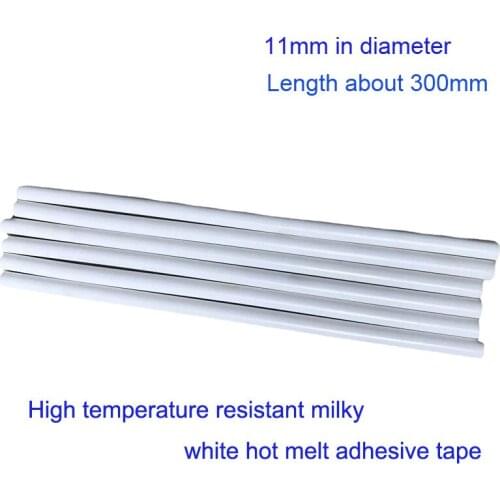 High temperature resistant milky white hot melt glue stick（6pcs