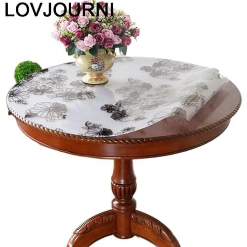 Nappe Mariage Obrus Pokojowy Transparent Tafel Kleed Waterproof Round Tablecloth PVC Cover Toalha De Mesa Manteles Table Cloth