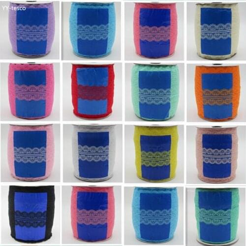 Wholesale 200Yards/Roll Beautiful Lace Ribbon Tape 45MM Lace Trim Embroidered Net Lace For Sewing Decoration african lace fabric