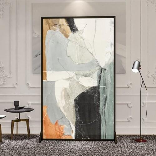 Modern Nordic metal screen partition living room decoration abstract art entrance to block the metal entrance screen