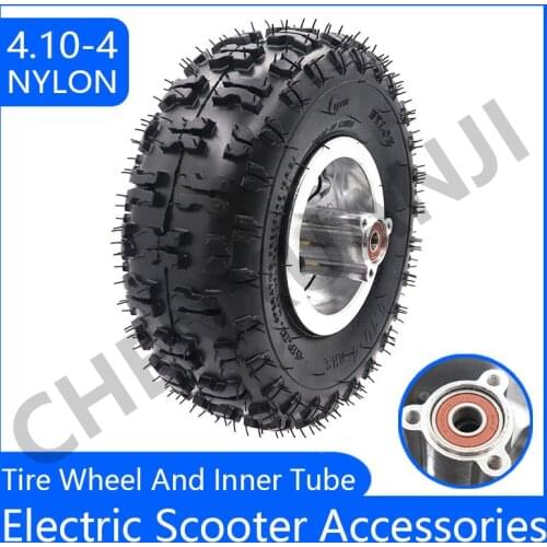 High Quality 4.10/3.50-4 Tires Wheels with 4.10-4 tyre and inner tube For 49cc Mini Quad Dirt Bike Scooter Atv Buggy