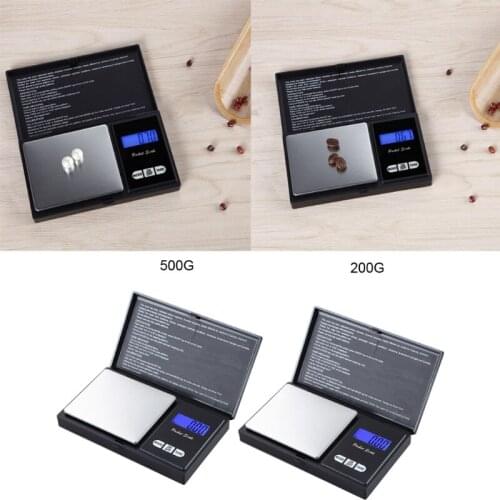 High-Precision Analytical Scale Pocket Herbal Jewelry Scale Gram Weight Ounce Pocket Scale 200g or 500g Silver to Choose